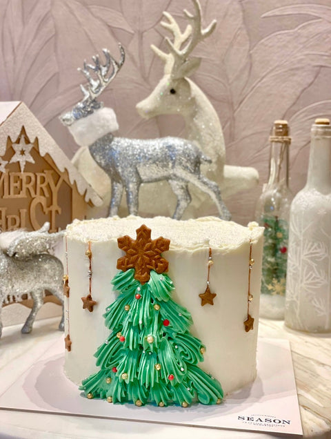 Christmas Tree Cake (farklı kişi seçenekleriyle)