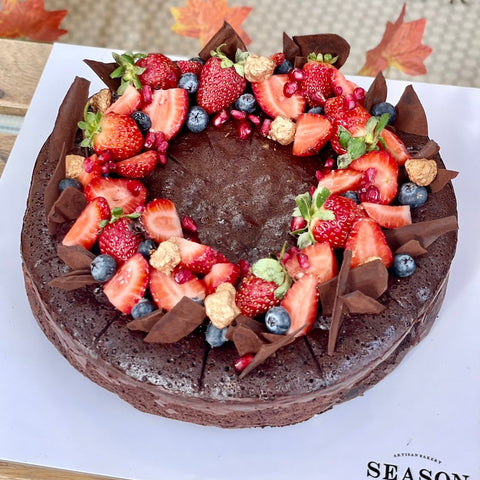 Unsuz İlave Şekersiz Çikolatalı Kek (Glütensiz) (10-12 kişilik)