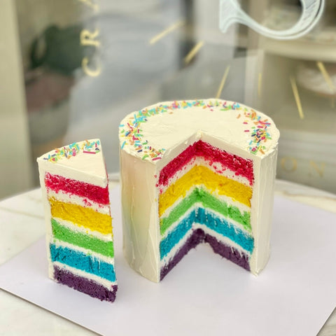 Rainbow Cake (with different portion options)