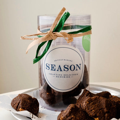 Gluten Free Cocoa Cookies with Hazelnuts
