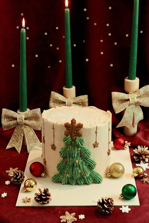 Christmas Tree Cake (farklı kişi seçenekleriyle)