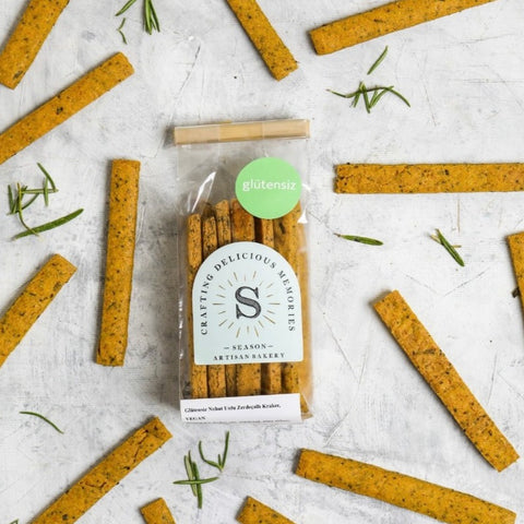 Chickpea and Turmeric Crackers, Gluten Free